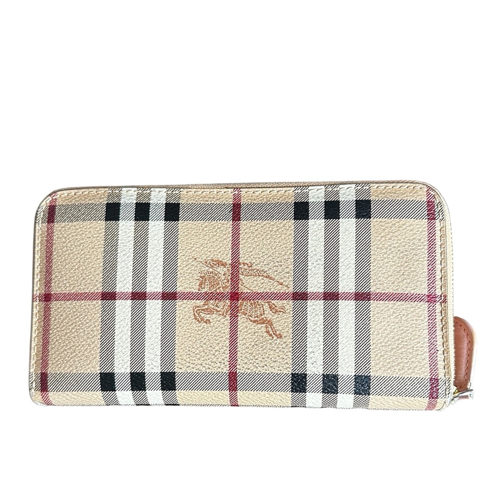 Burberry Pink/Novacheck Zip Long Wallet - Picture 2 of 8